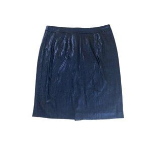 Eurika Christos  Garkinos Women's Blue Sequin A Line Skirt - Small